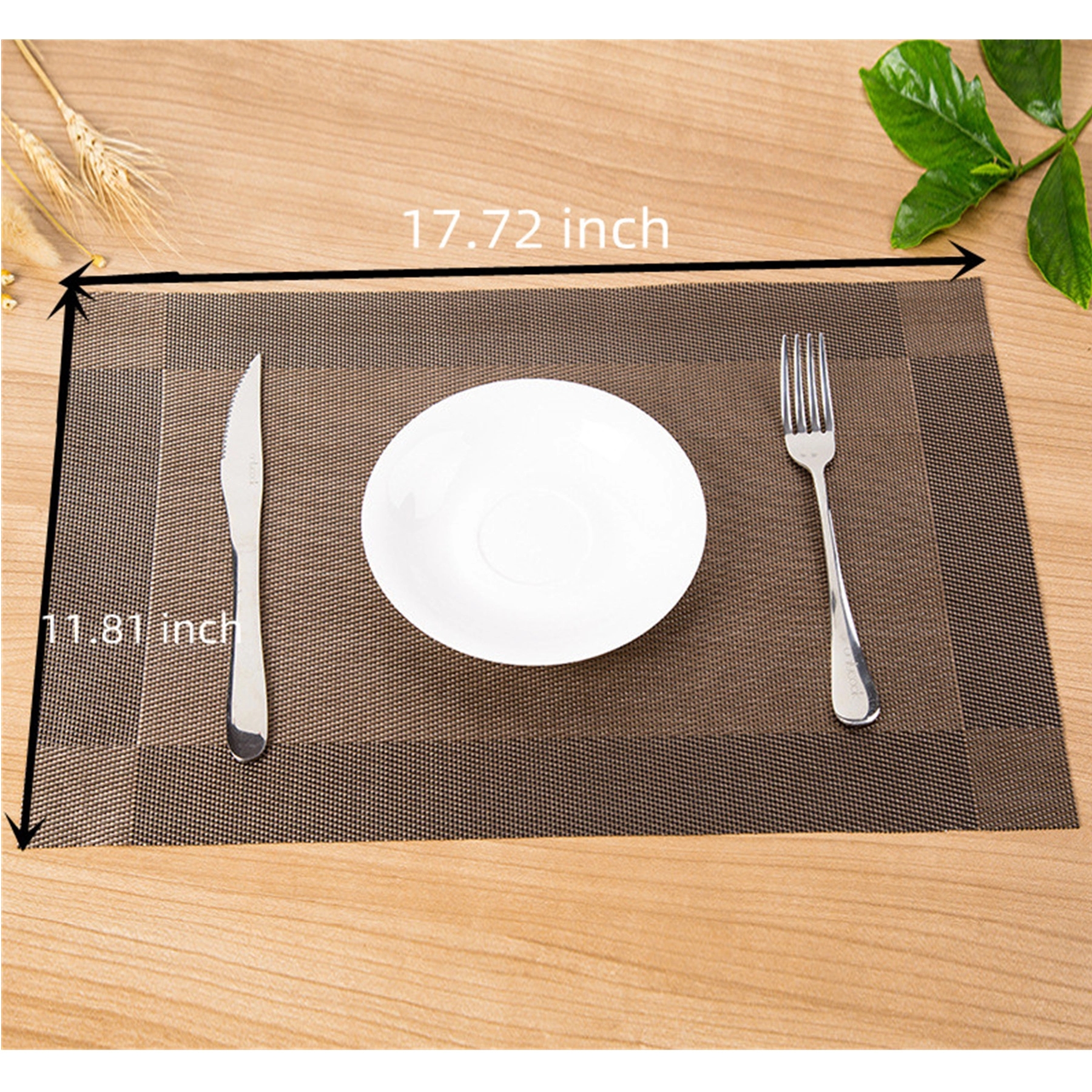 Heat-Resistant Stain Resistant Washable PVC Table Mats 3