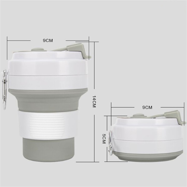 Foldable Sports Silicone cups Travel Mug 2
