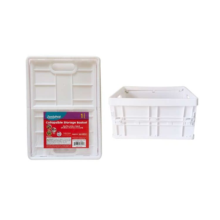 Collapsible Storage Baskets - White 2