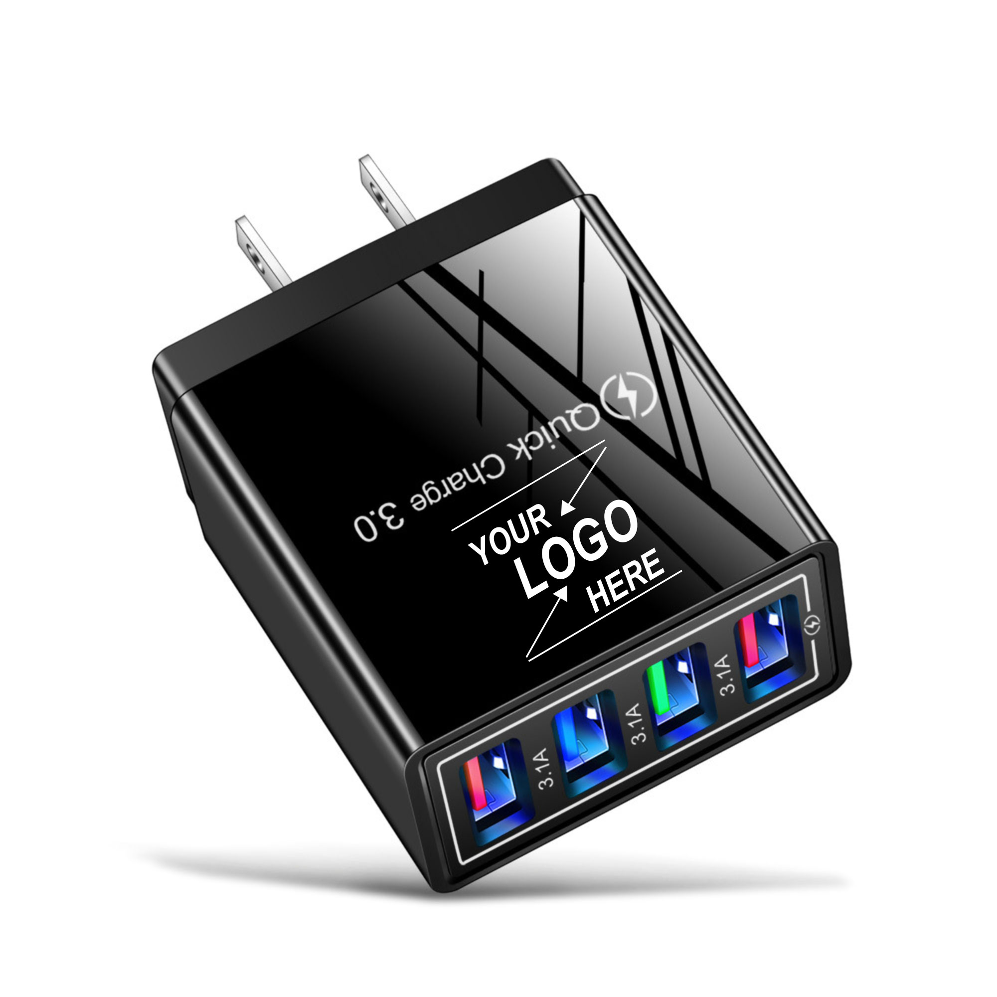 4-Port USB Fast Wall Charger Adapter 3