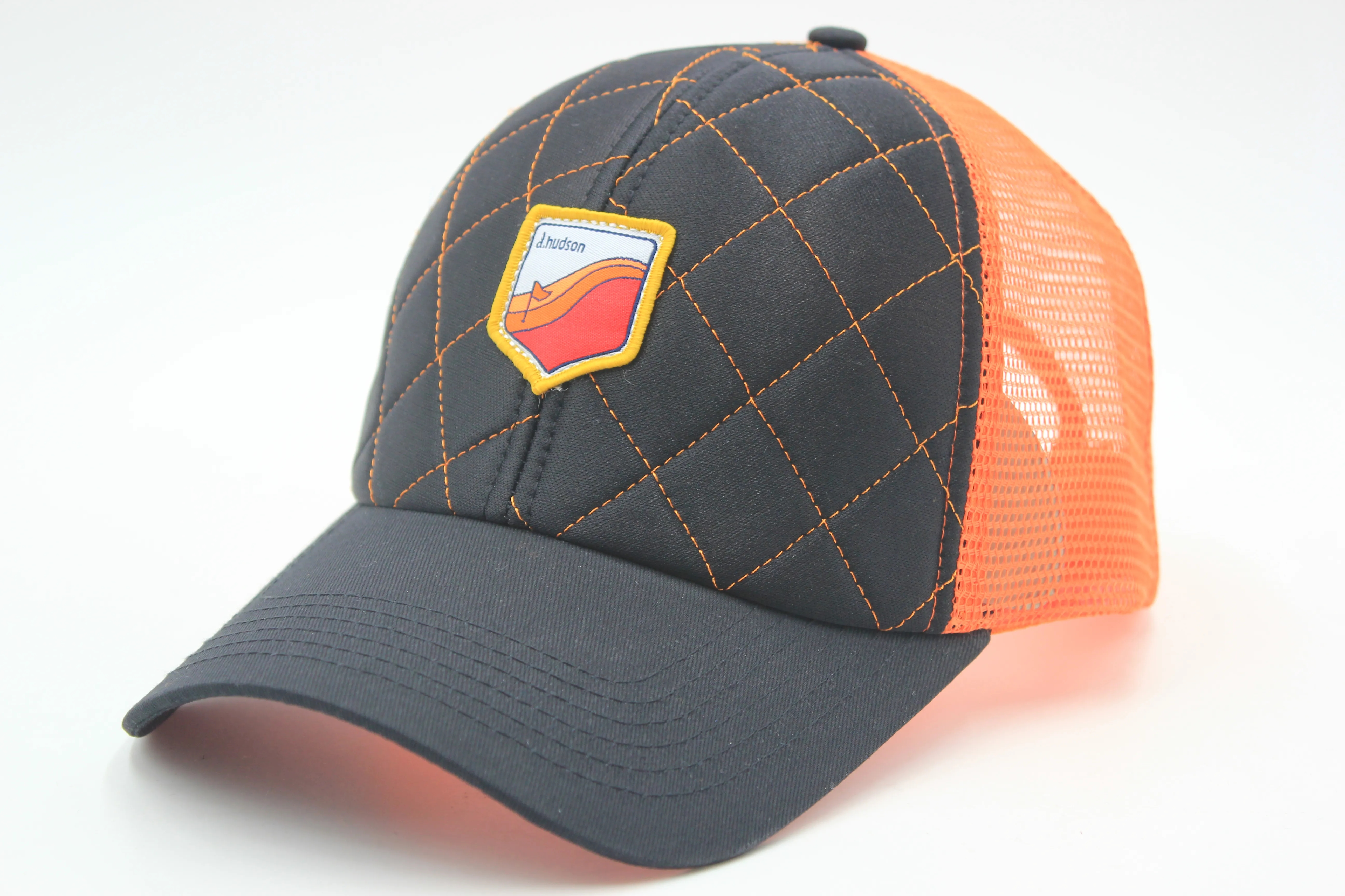 Trucker Cap 5 Panel Mesh Back SnapBack Woven Patch