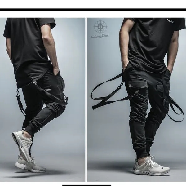 Men's Factory Sample Suspender Jogger Pants 5