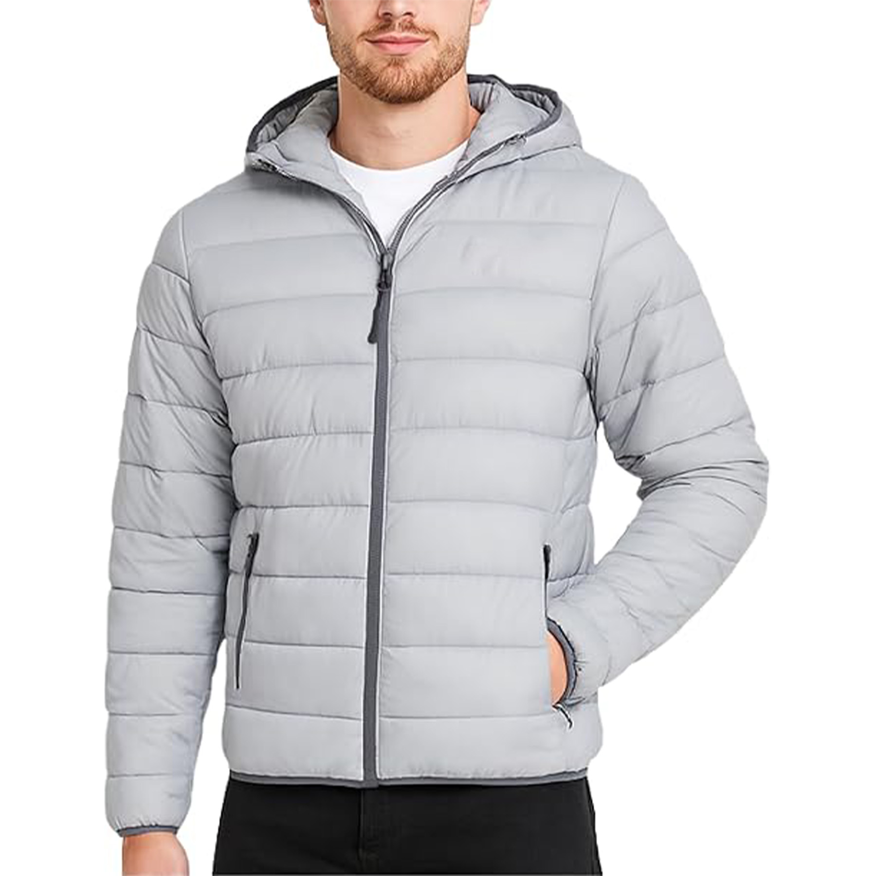 Warm Hooded Quilted Down Jacket 19