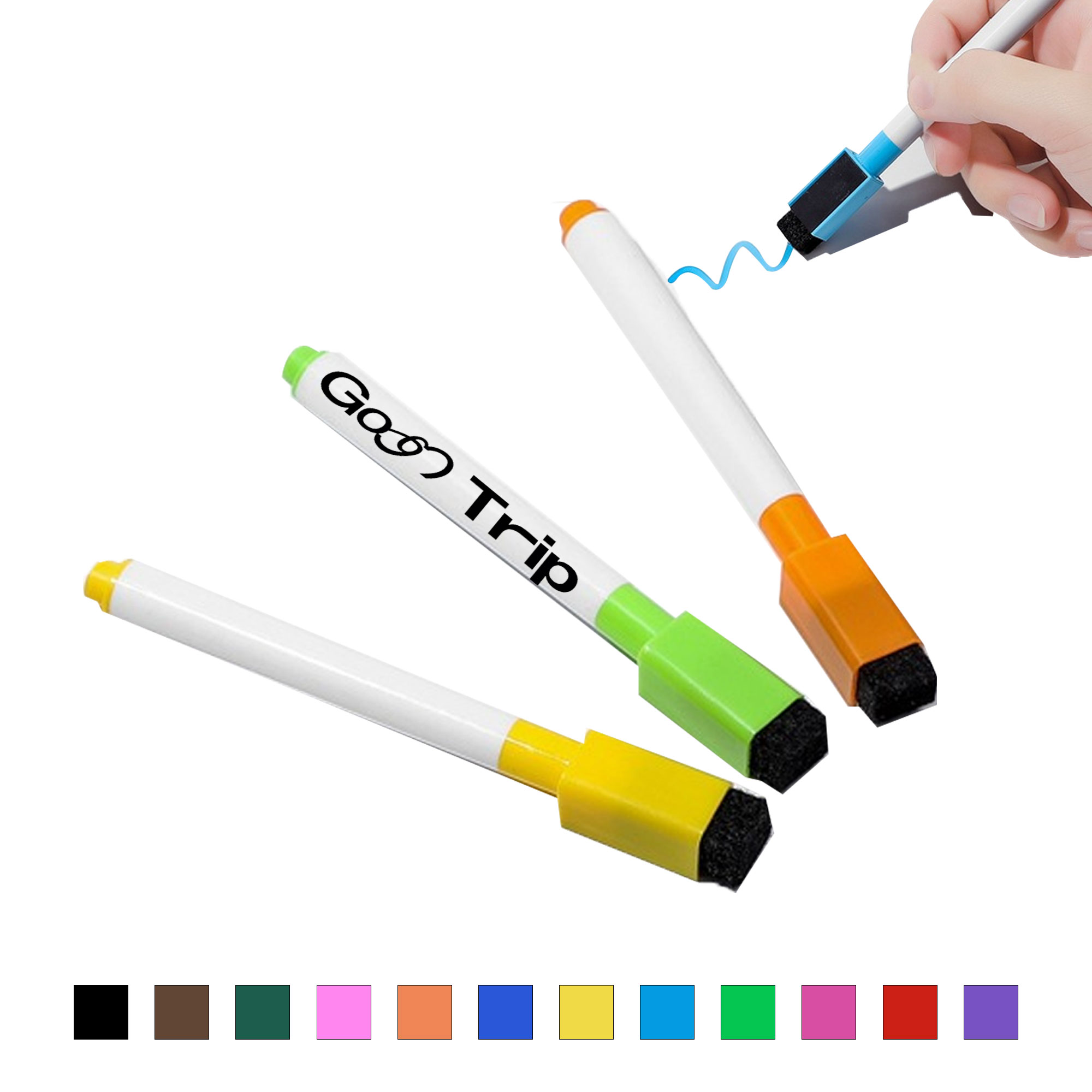 Magnetic Whiteboard Marker W/Eraser 3