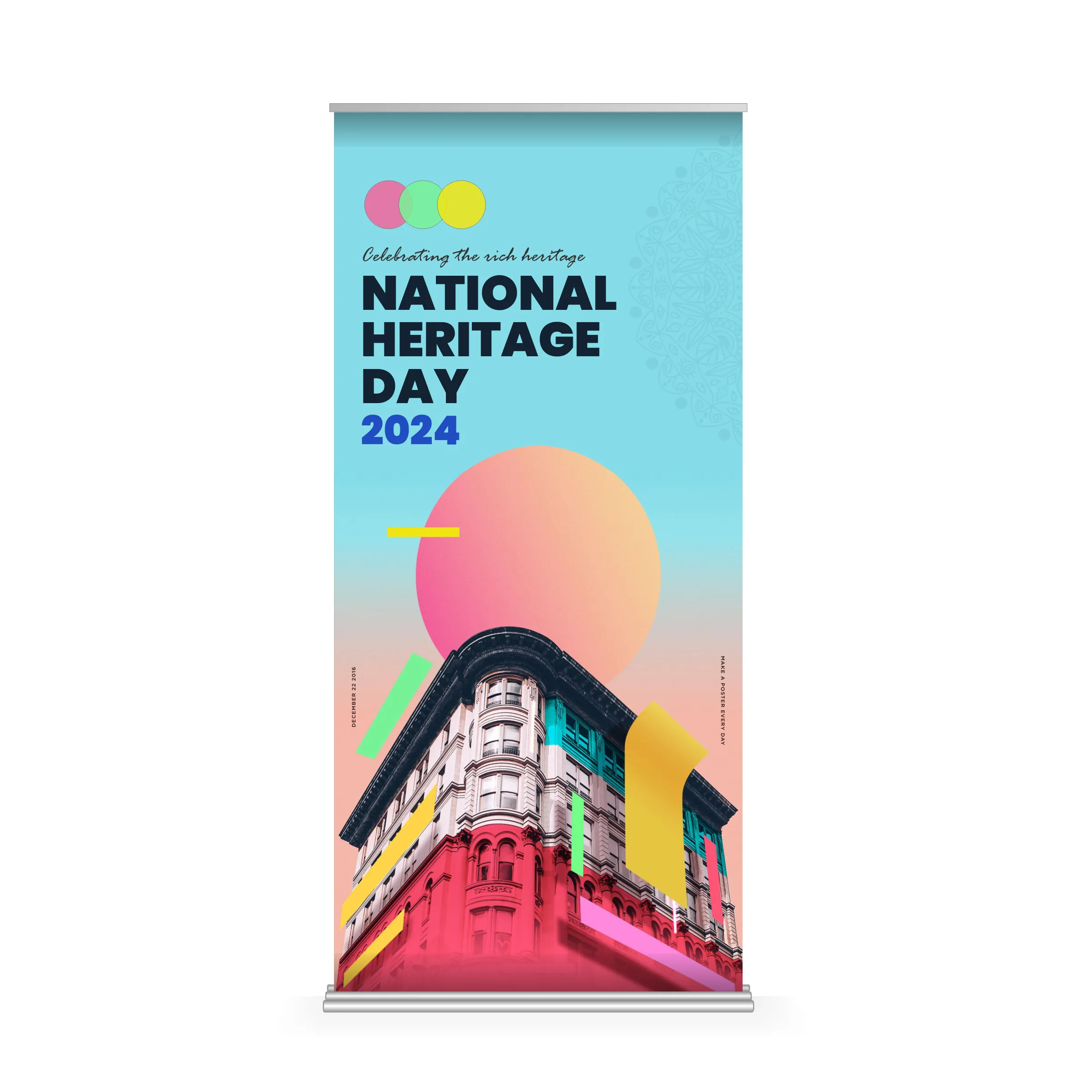 36" x 80" Wide Super Deluxe Retractable Banner Kit 4