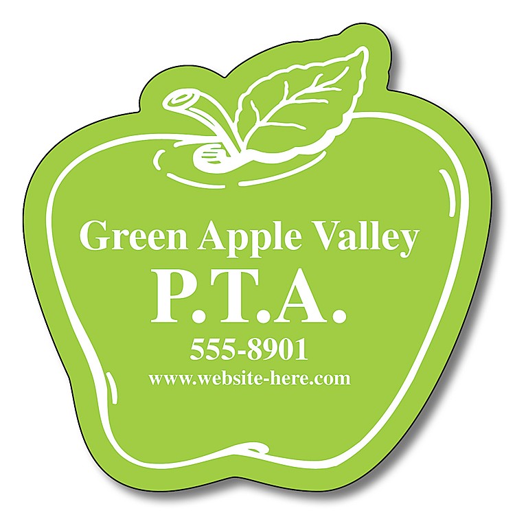 Magnet - Apple Shape (2.5x2.5) - 20 mil. 1