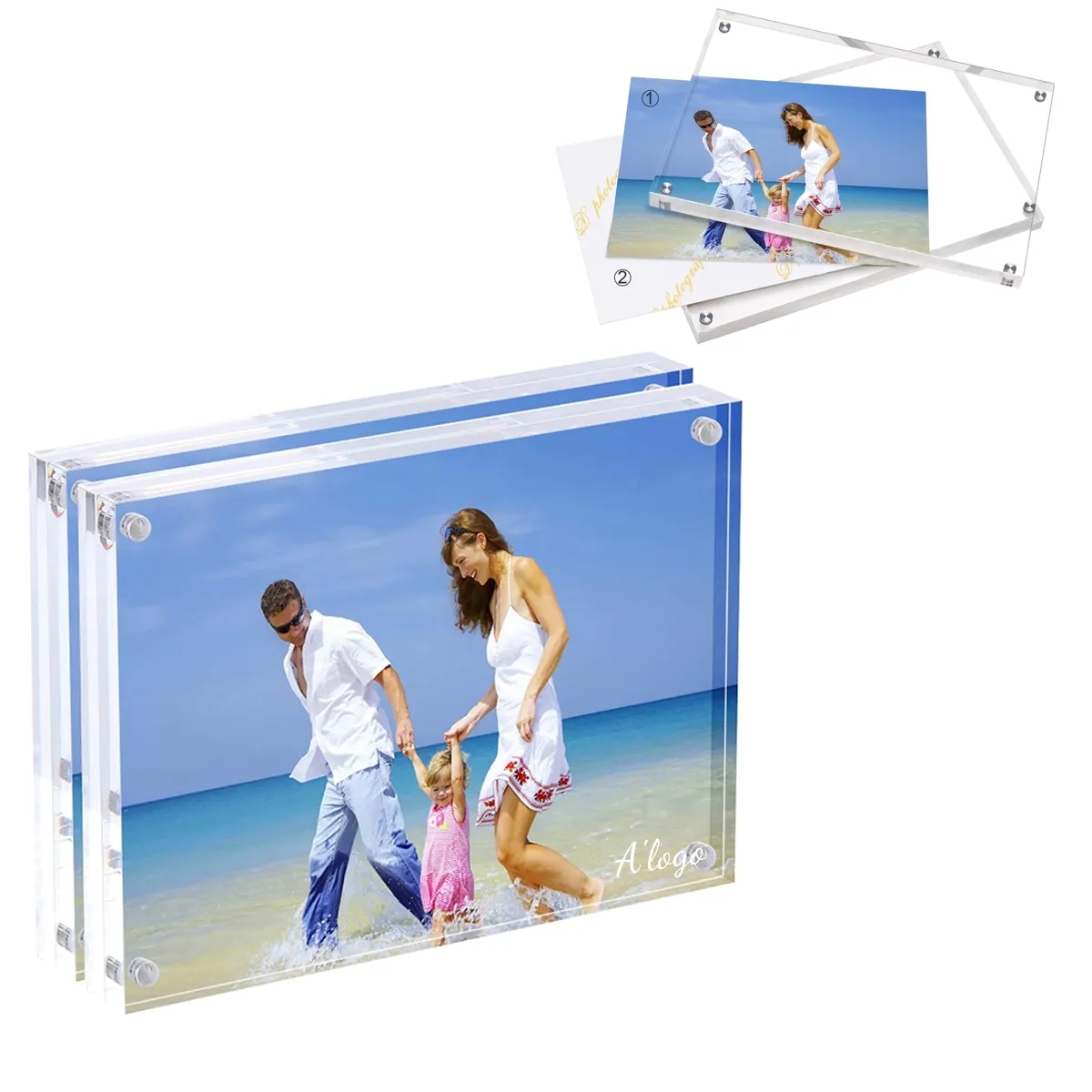 Desktop Frameless Magnetic Photo Frame 2