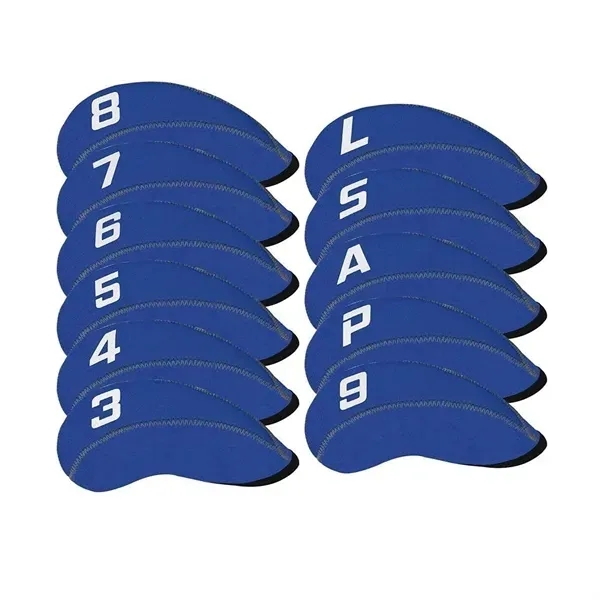 11-Piece Neoprene Golf Club Head Cover Set 8