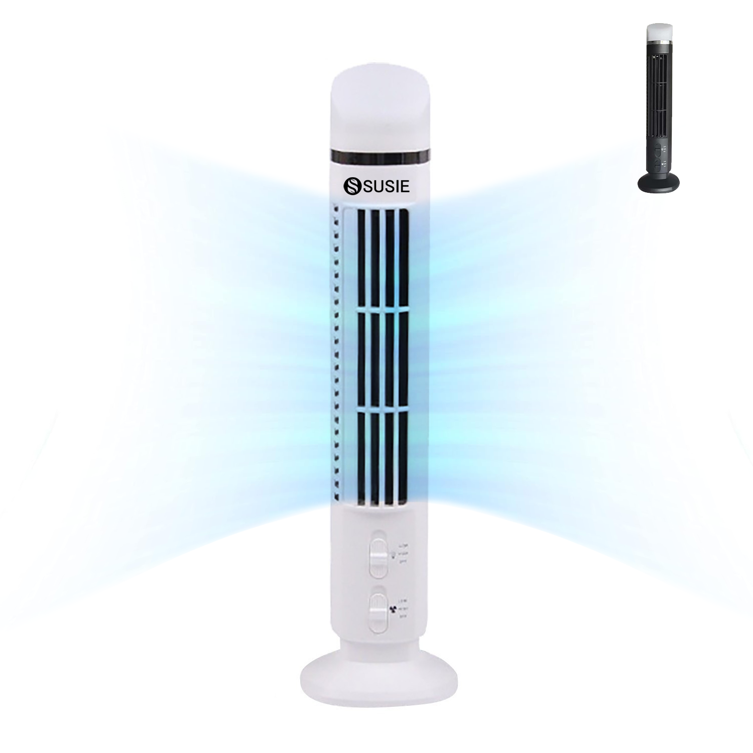 Portable Oscillating Tower Fan with Light 3