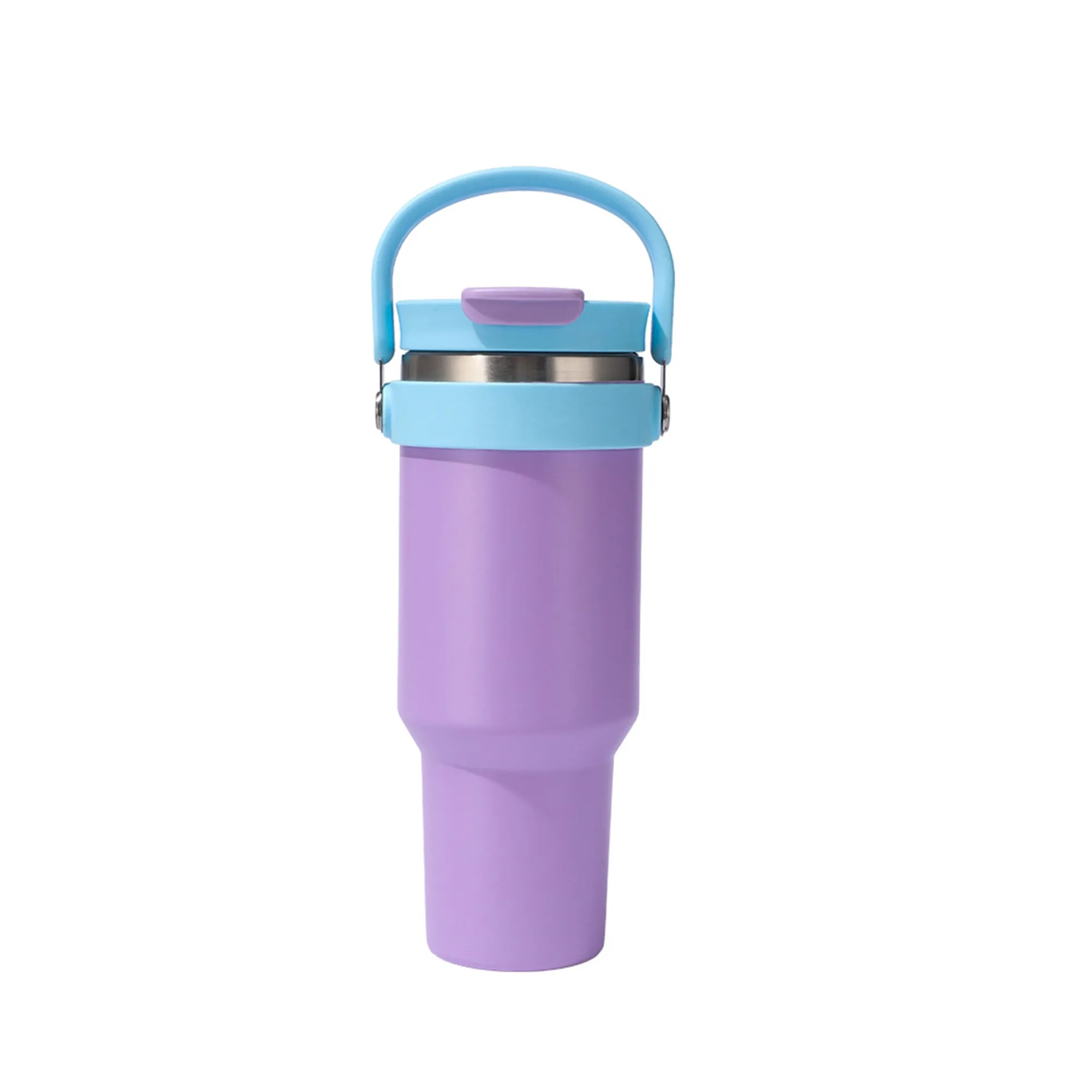 Outdoor 40oz Car Thermos Cup with Handle and Straw 9