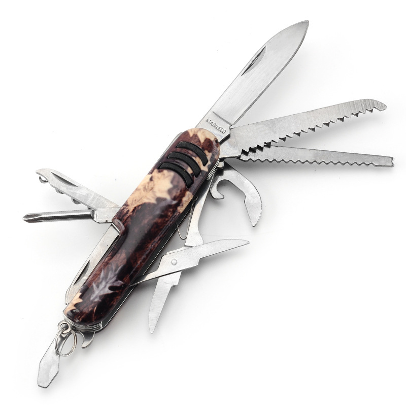 Camouflage Multi-Function Tool Pocket Knife 6