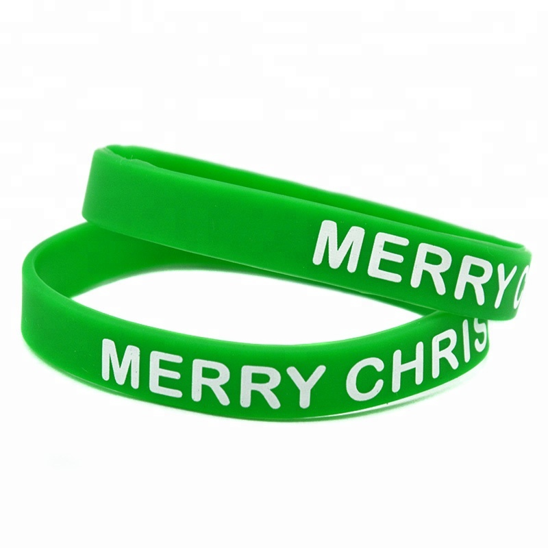Christmas Silicone Wristbands Printed 4