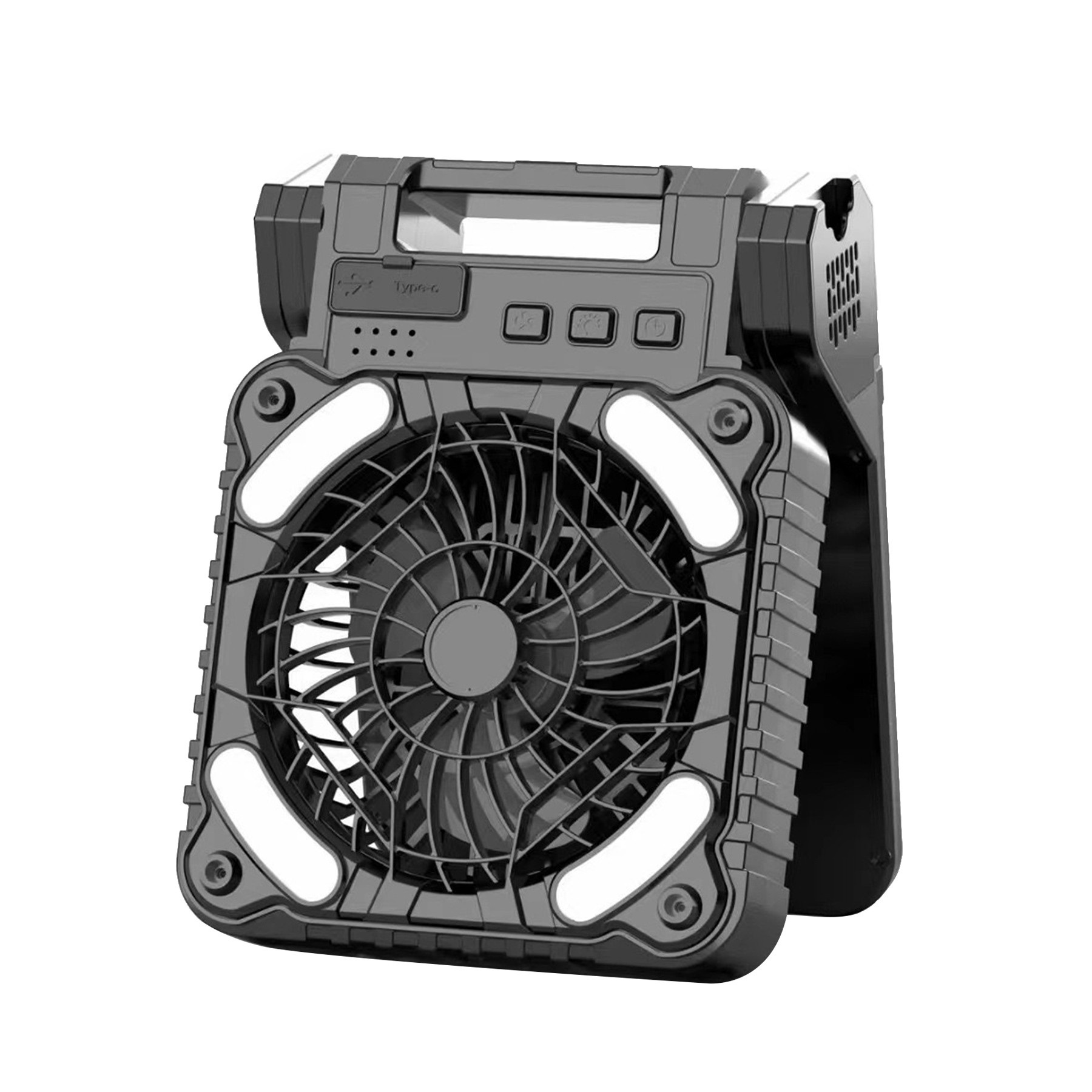 Rechargeable Solar Camping Fan 4
