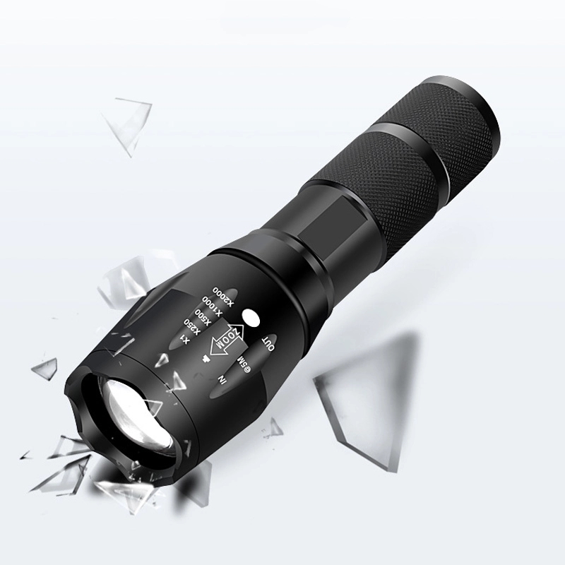 Custom Rechargeable Zoomable Flashlights 3