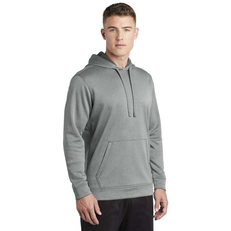 Sport-Tek PosiCharge Sport-Wick Heather Fleece Hooded Pullover. 19
