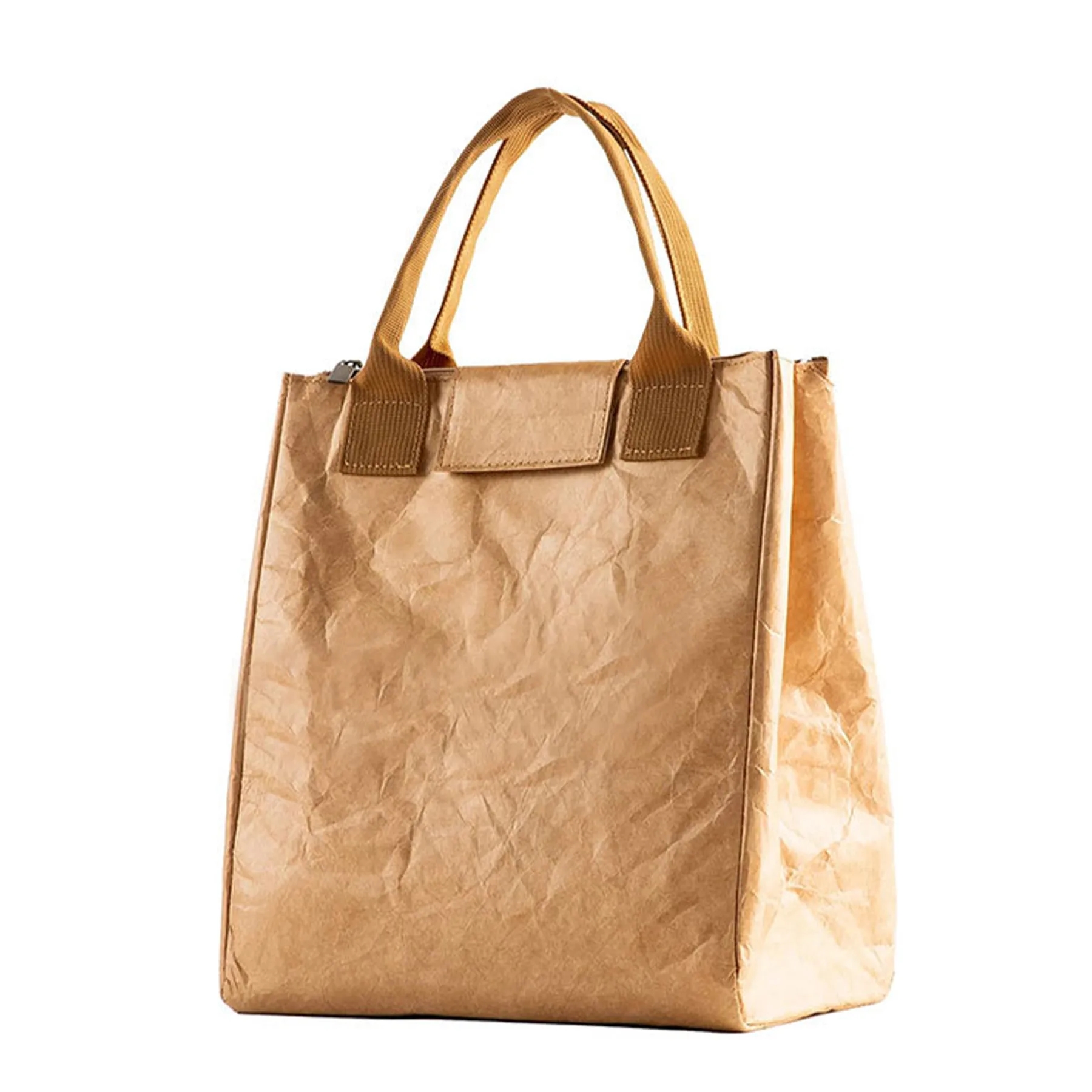 Paper Retro Waterproof Aluminum Foil Insulated Lunch Bag 7
