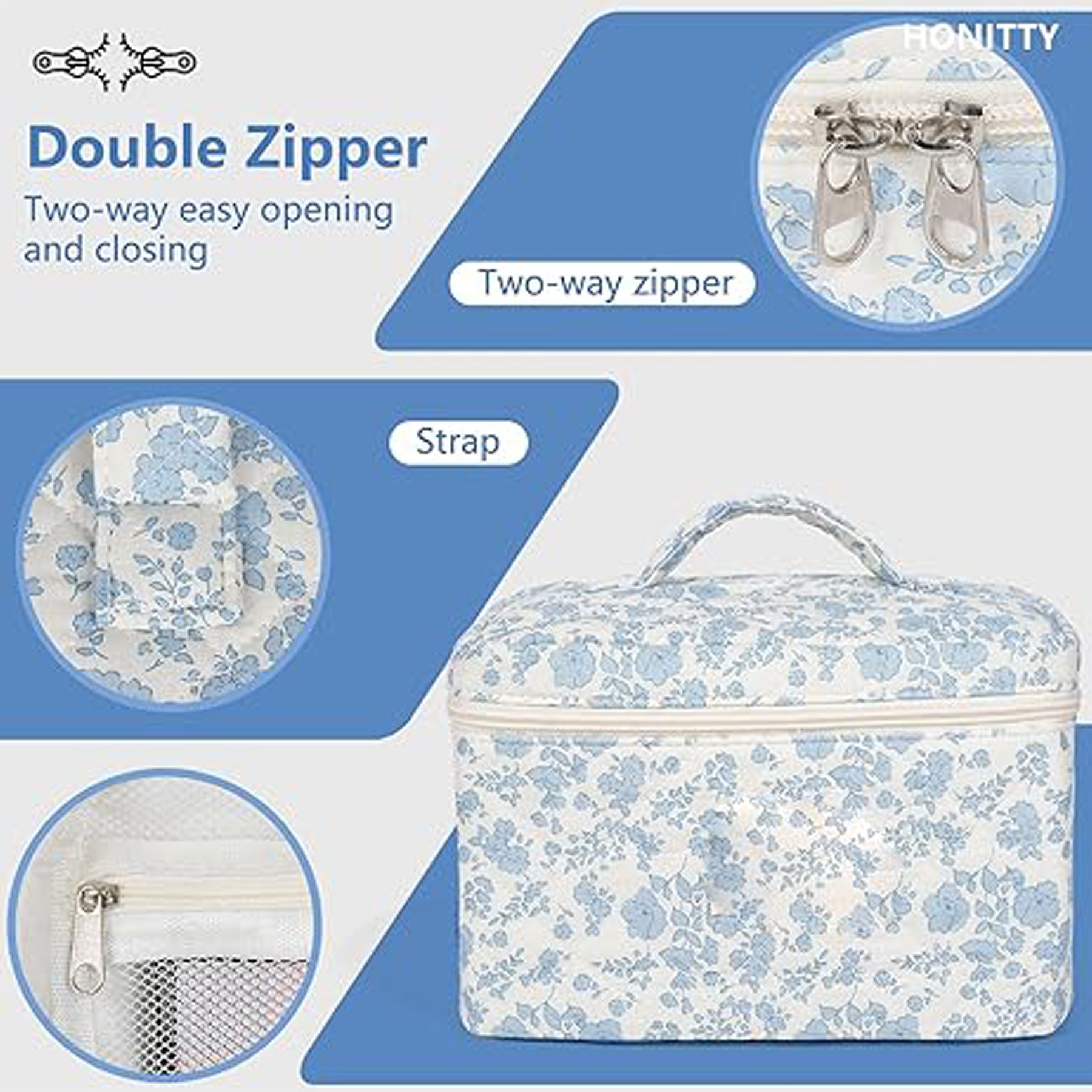 Large Makeup Bag Cute Cosmetic Bag For Women Girls 2