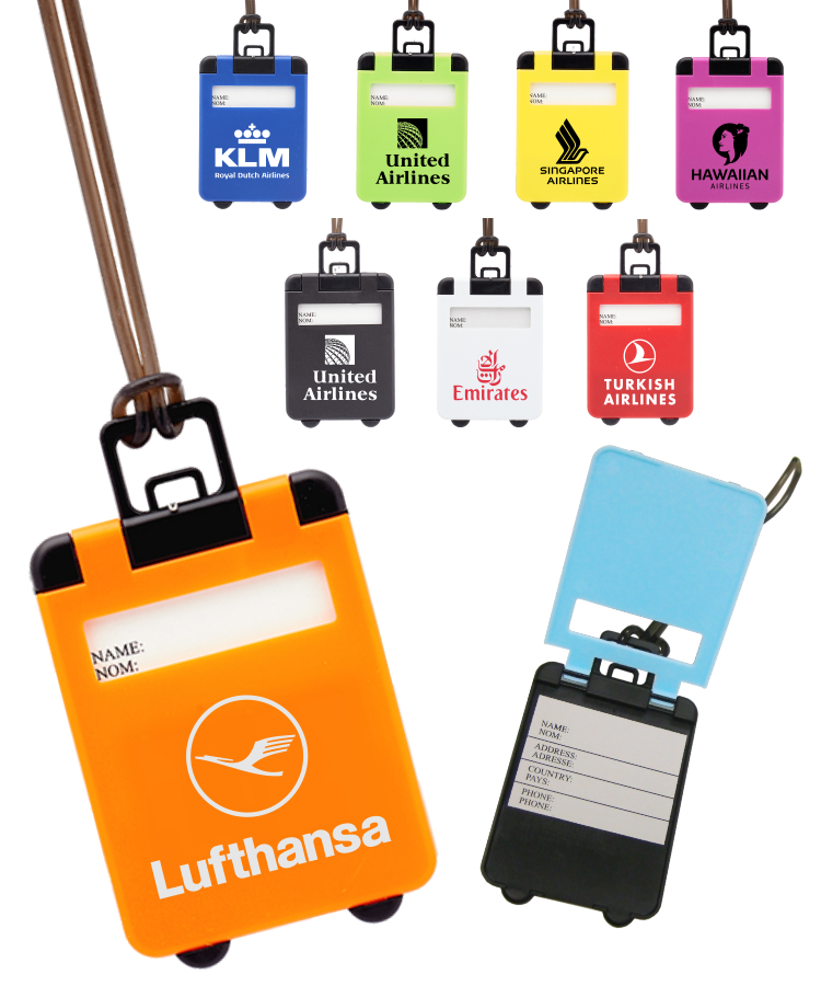 Suitcase Shaped Luggage Tag with Pop Up Cover 2