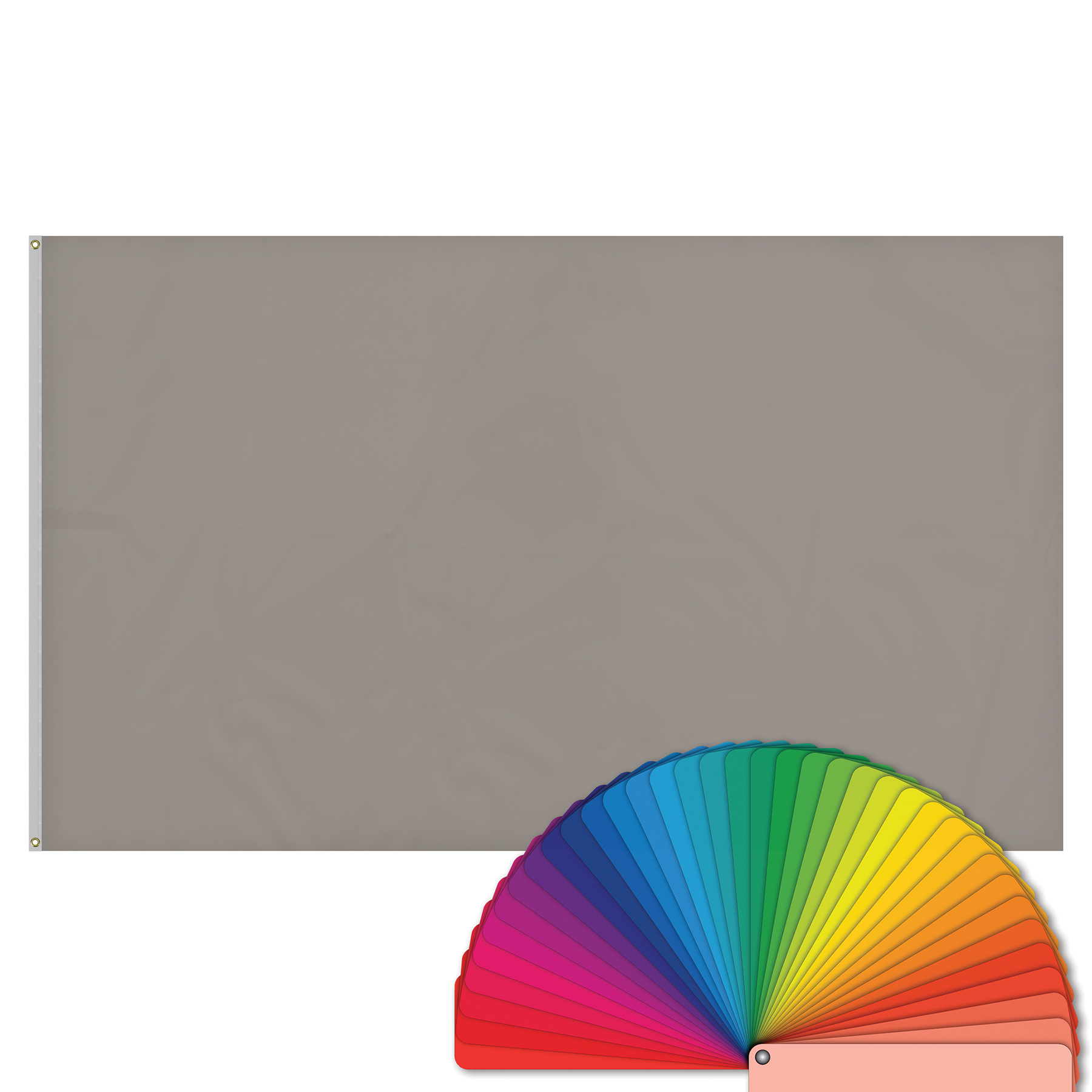 6' x 10' Solid Color Flags with Heading & Grommets 2