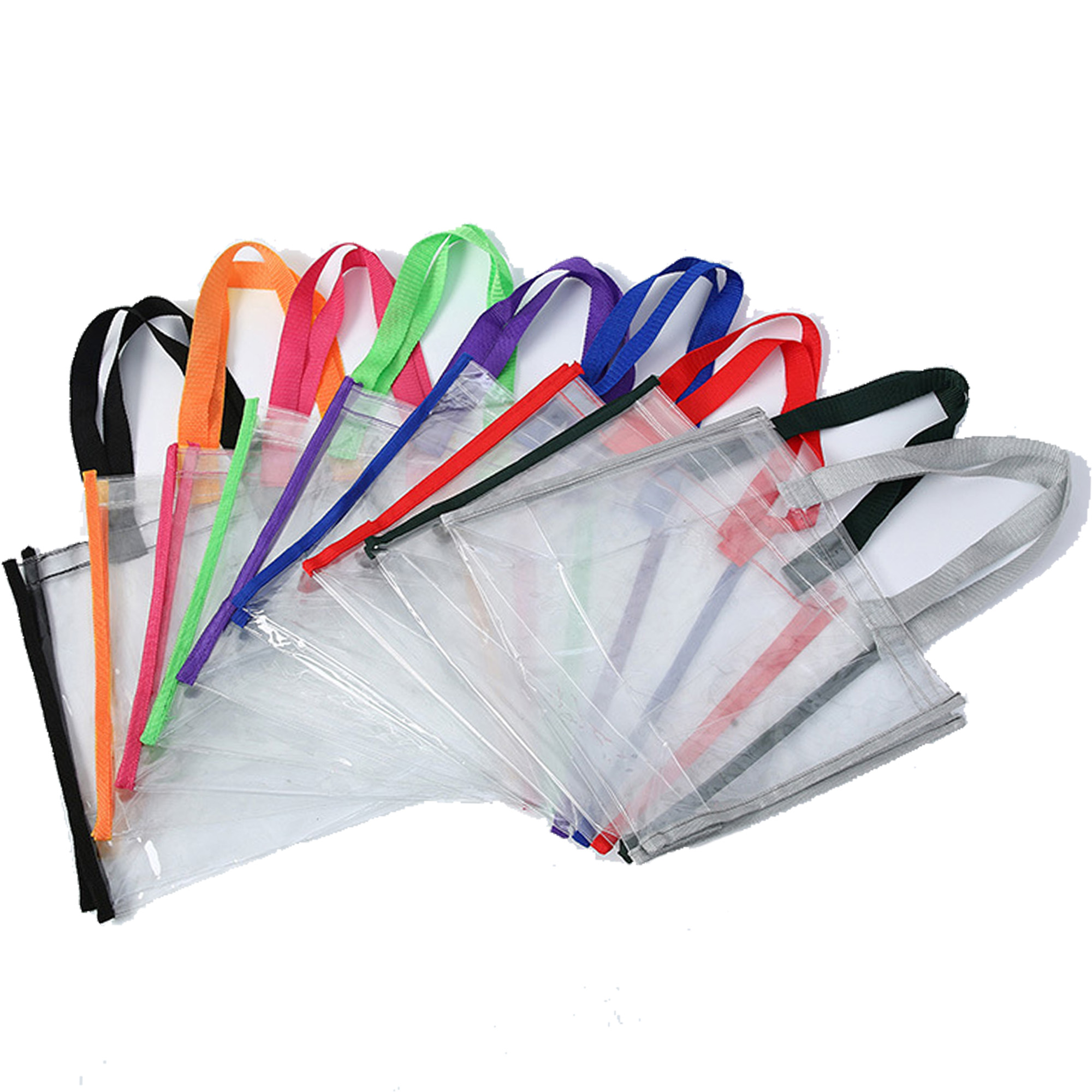 Durable Transparent PVC Handbag With Customizable Design For Shopping And Events 2