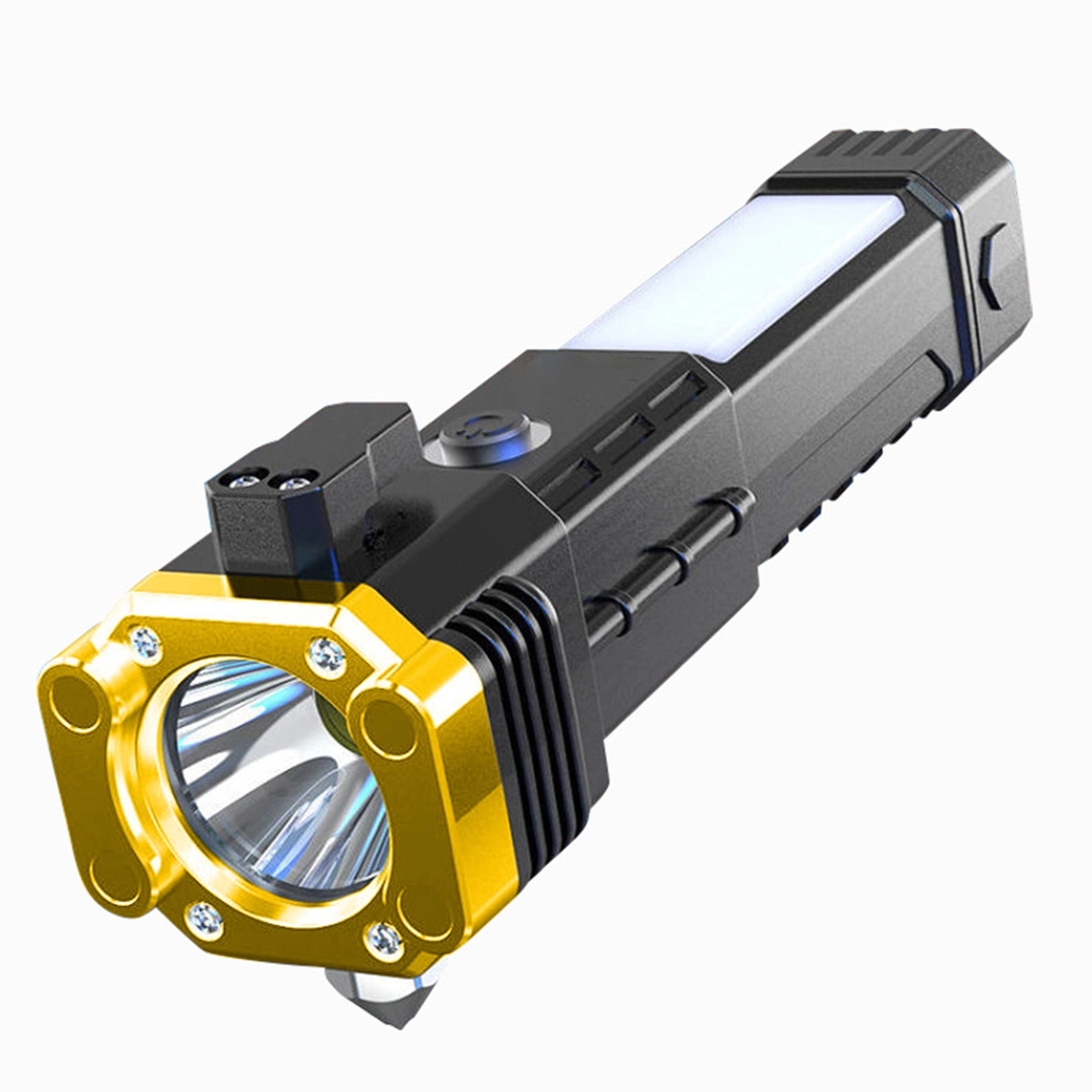 Custom Durable Usb Rechargeable Safety Hammer Flashlight 1