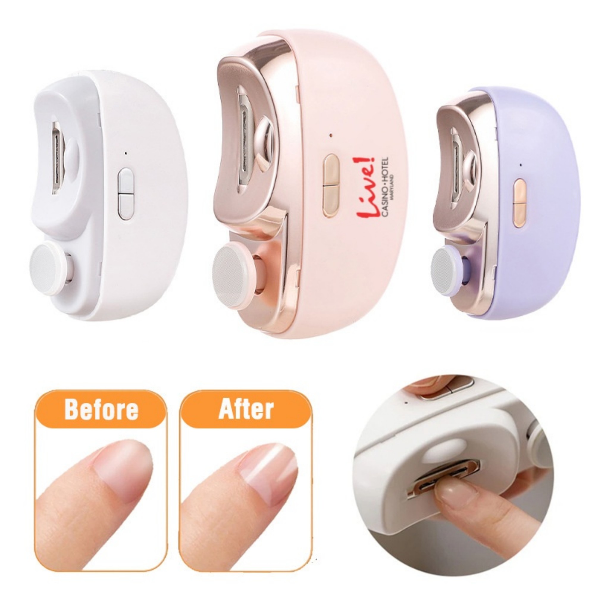 2-in-1 Electric Nail Trimmer And Polisher