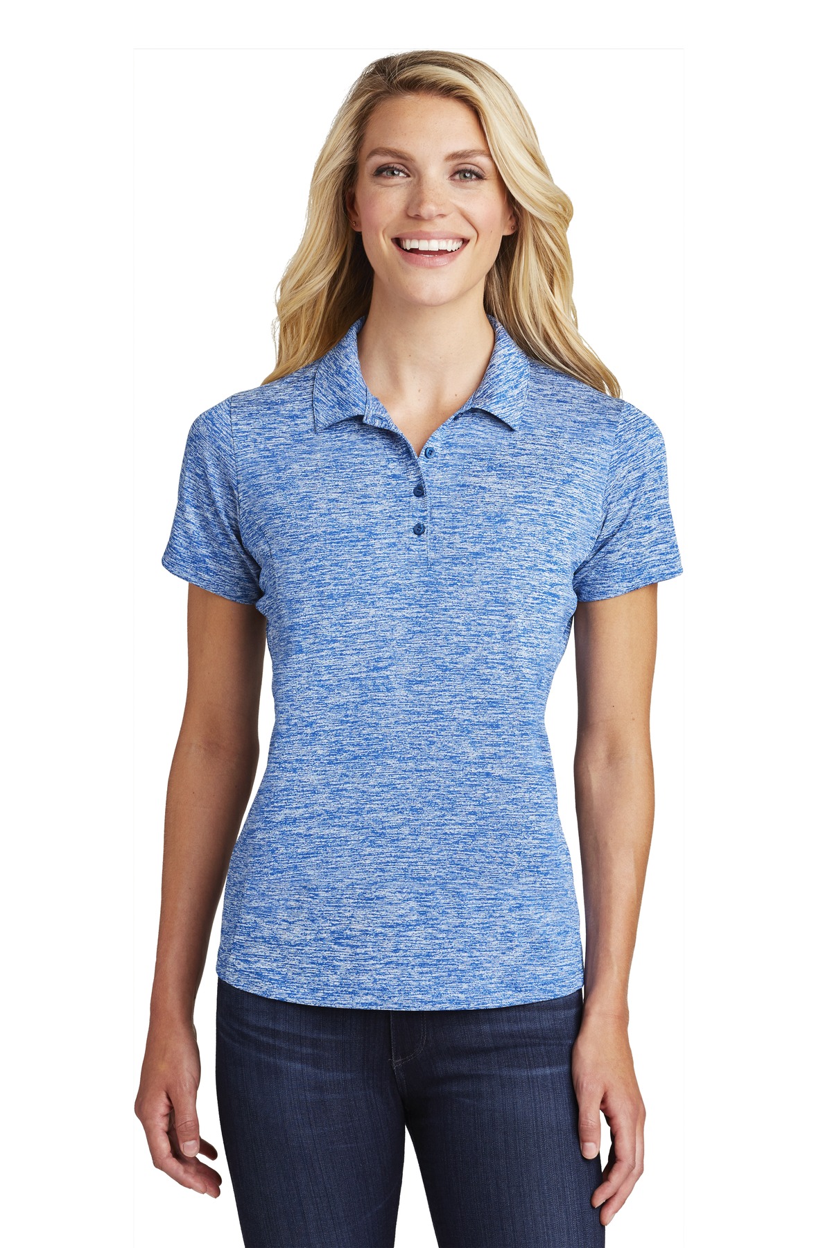 Sport-Tek Women's PosiCharge Electric Heather Polo. LST590 17