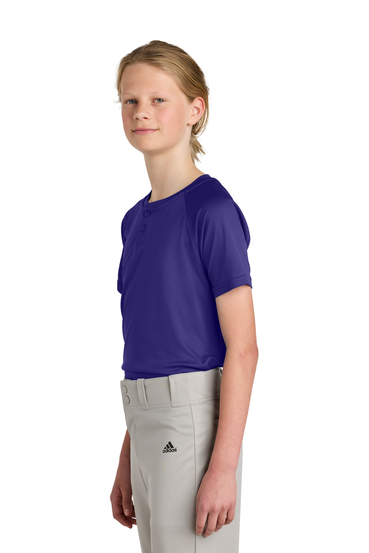 Sport-Tek Youth PosiCharge Competitor 2-Button Henley YST359 17