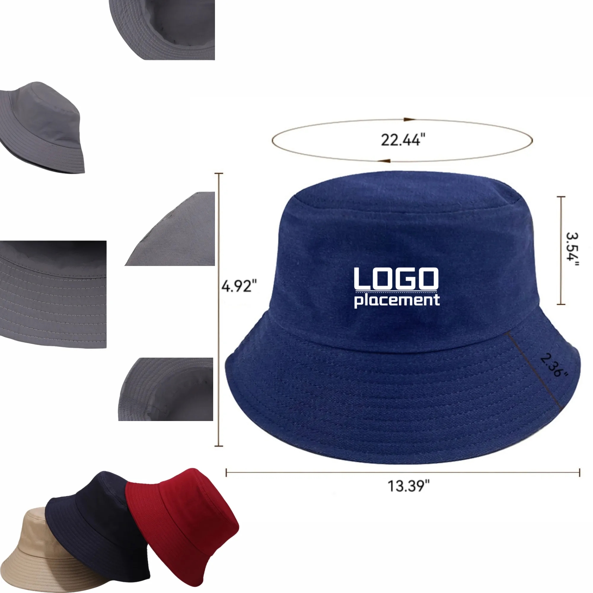 Quick - Dry Outdoor Bucket Hat, Customizable Logo 2