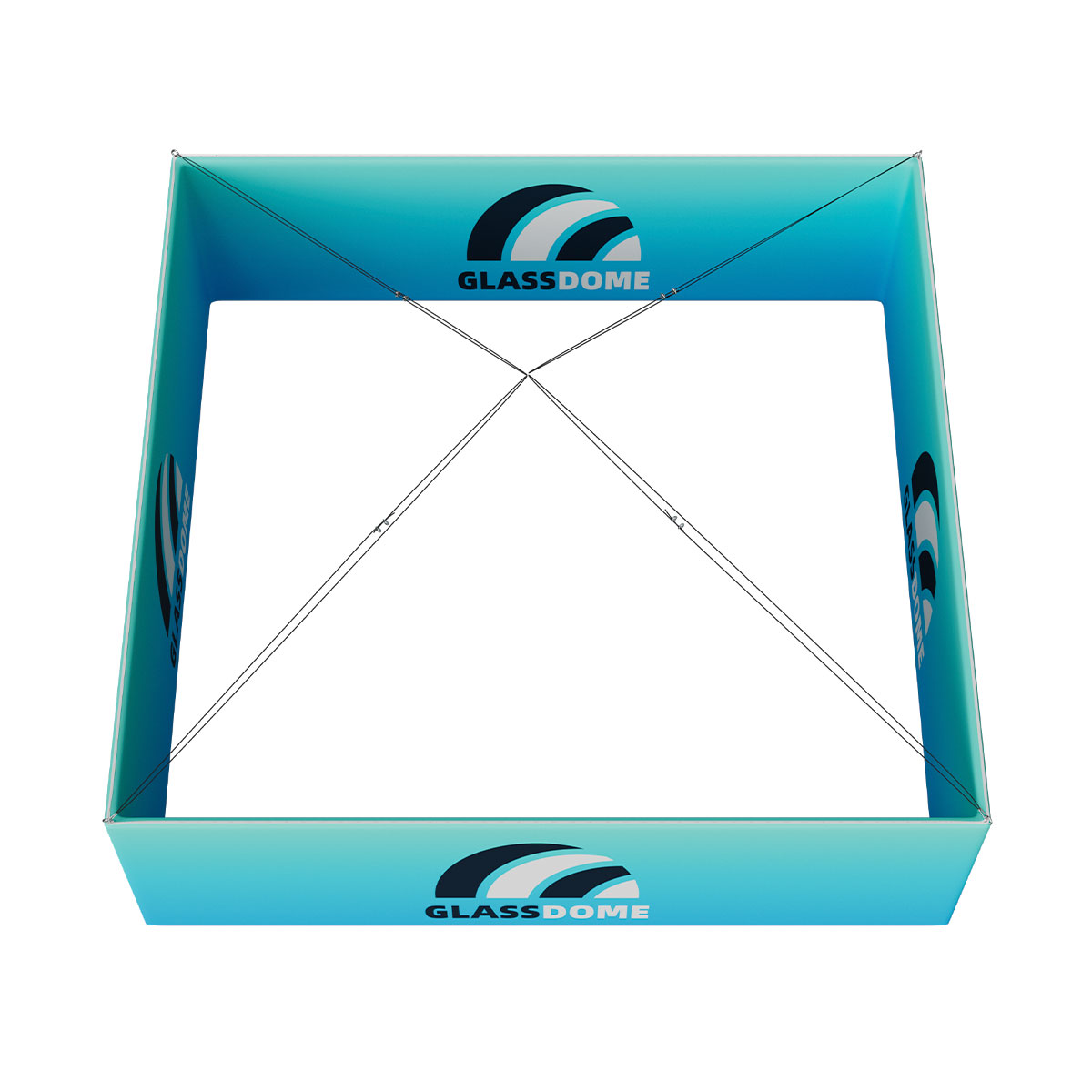 120"X120"X40"H Square Hanging Banner Kit 2