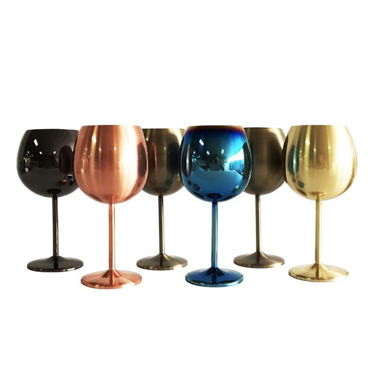 Stainless Steel Champagne & Wine Glass 2