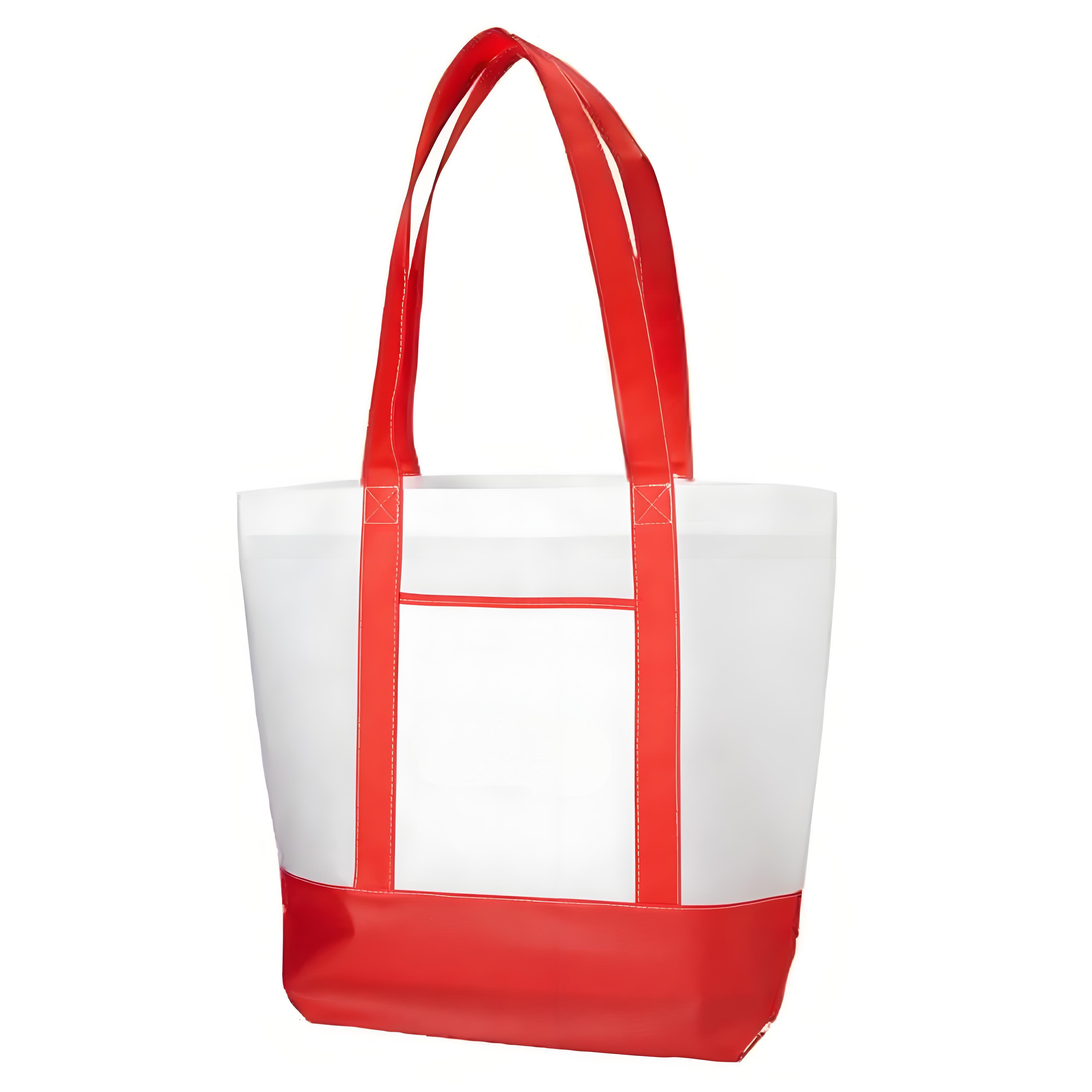 Non-Woven Nautical Tote Bag W/ Front Pocket 1