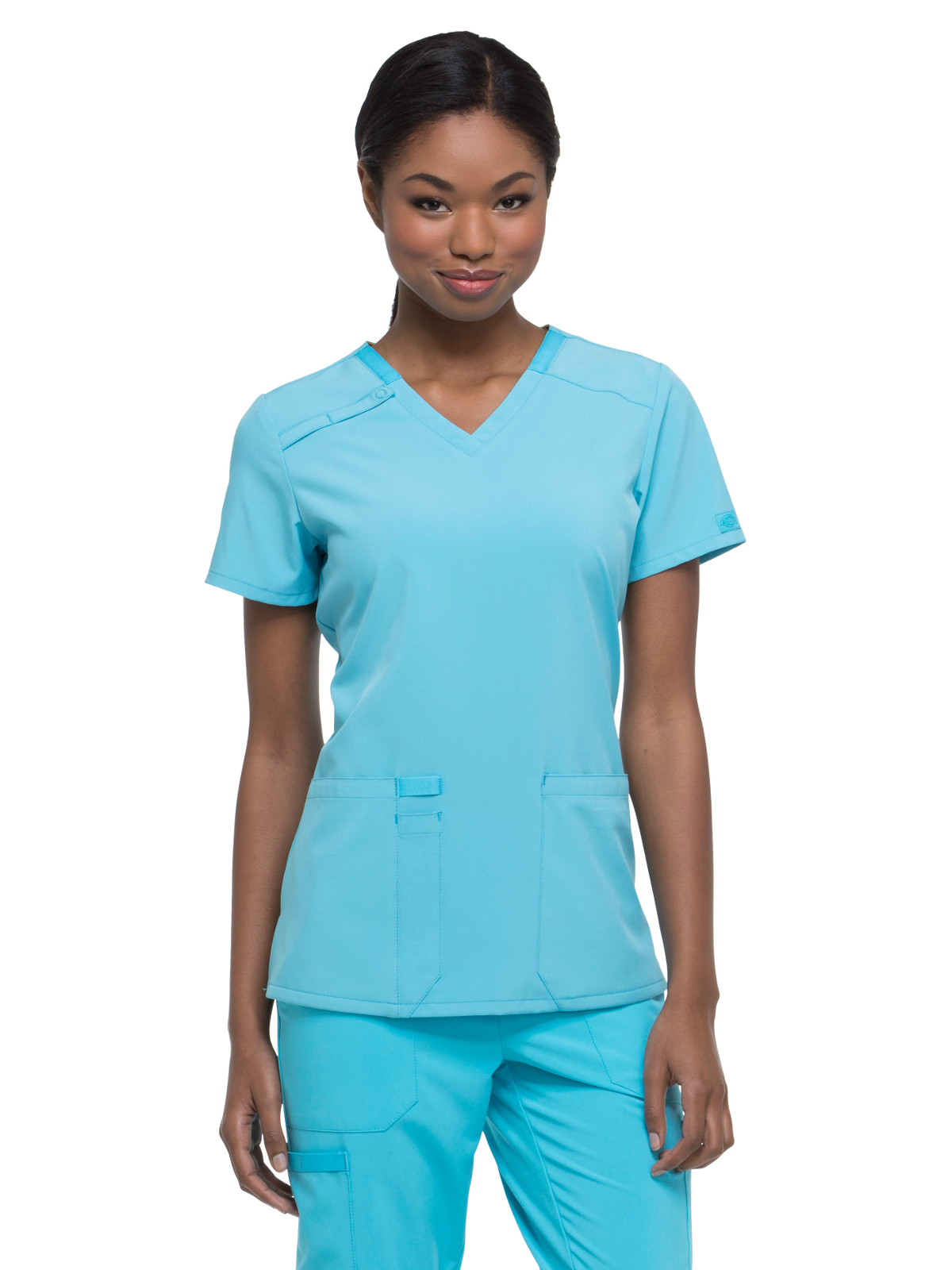 Dickies Medical - EDS Essentials - Women's 2-Pocket Contemporary V-Neck Top 42