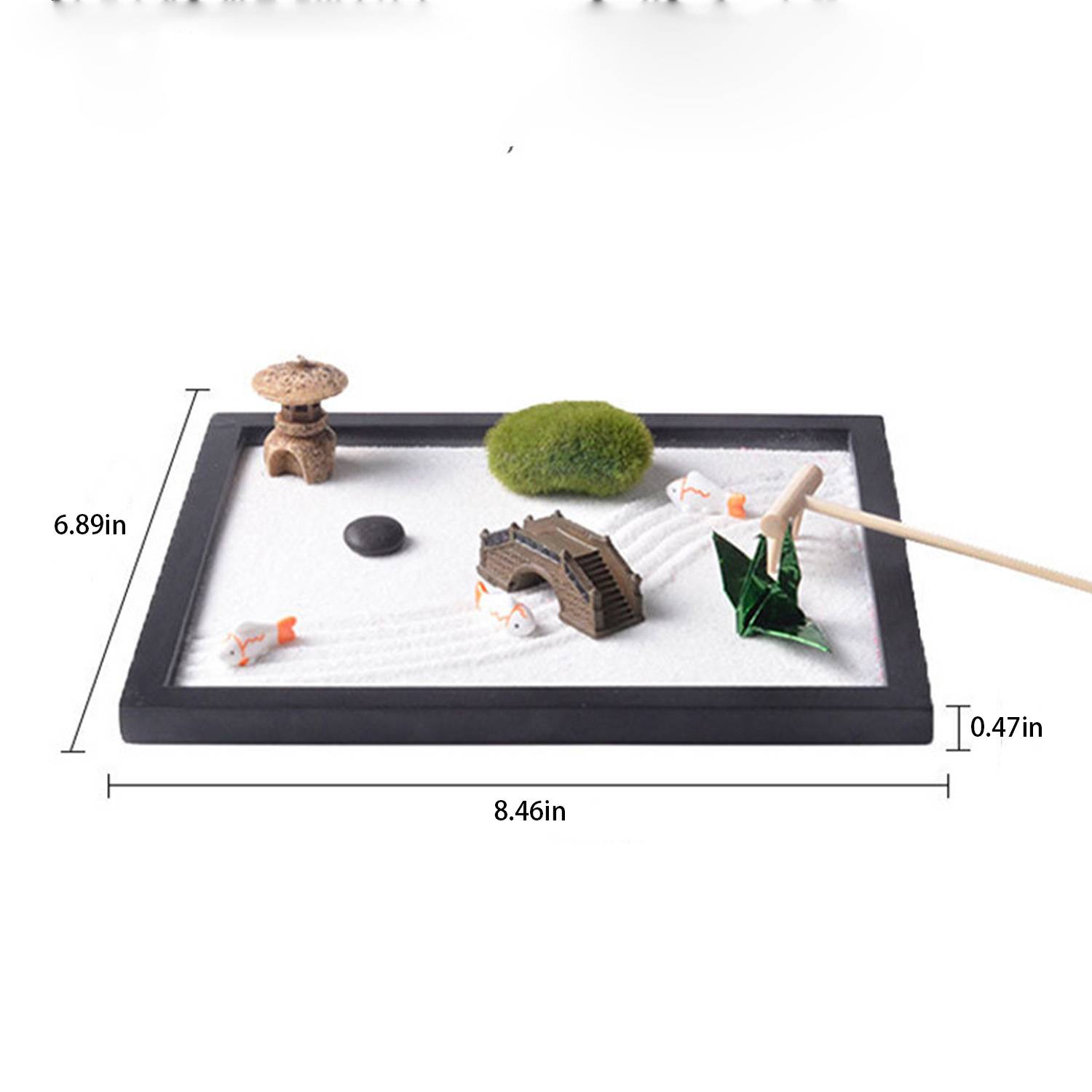 DIY Mini Zen Garden Desk Decor Miniature Kit 5
