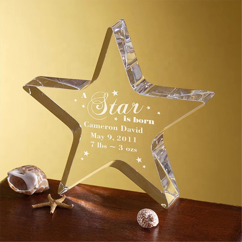 Crystal Star Paperweight 4