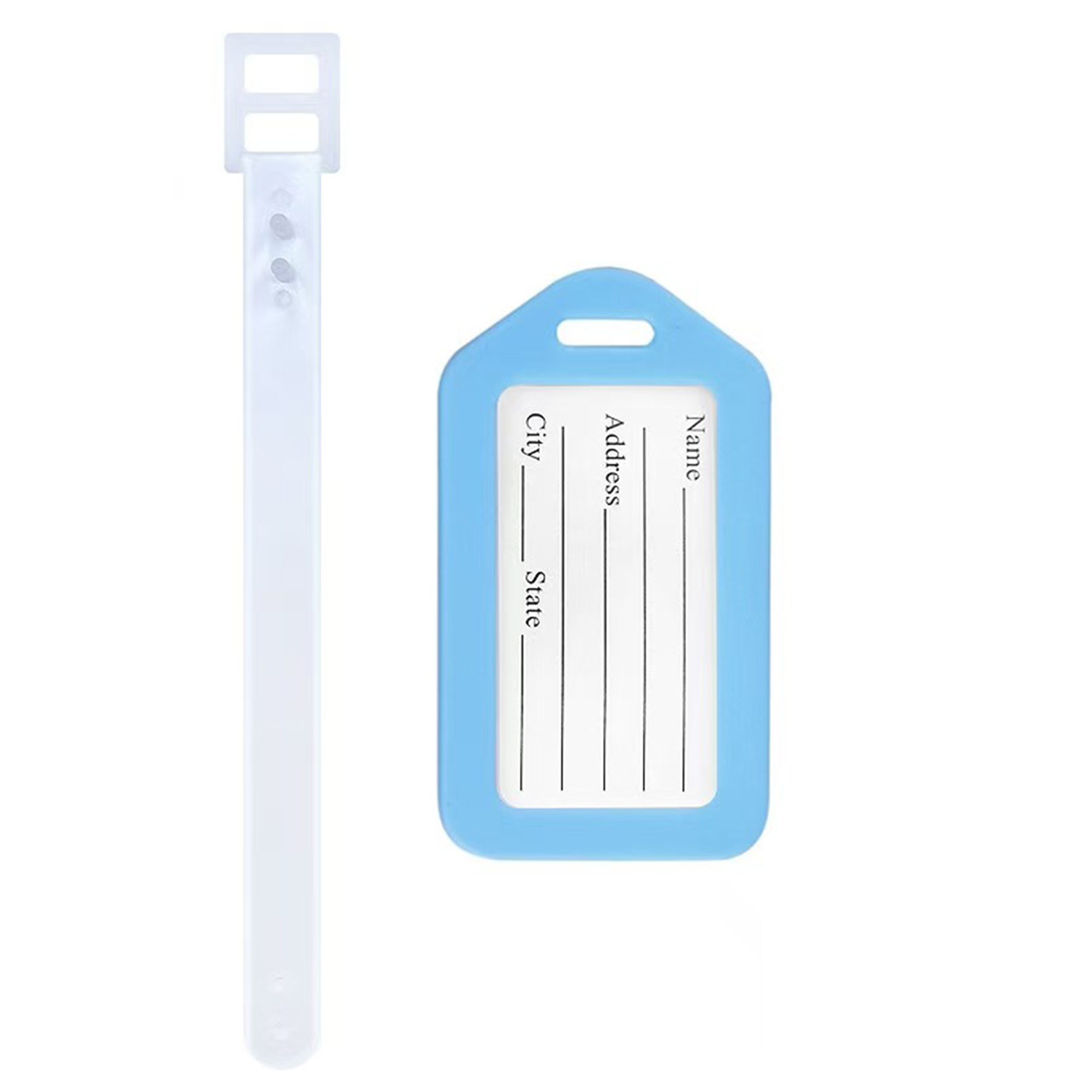 Durable Plastic Luggage Tag With ID Card 10