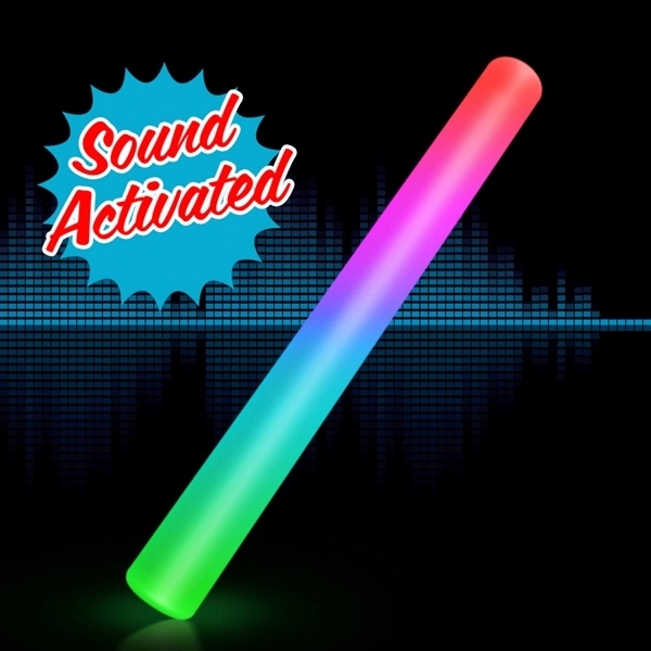 Sound Activated Light Up Multicolor LED Cheer Stick 2