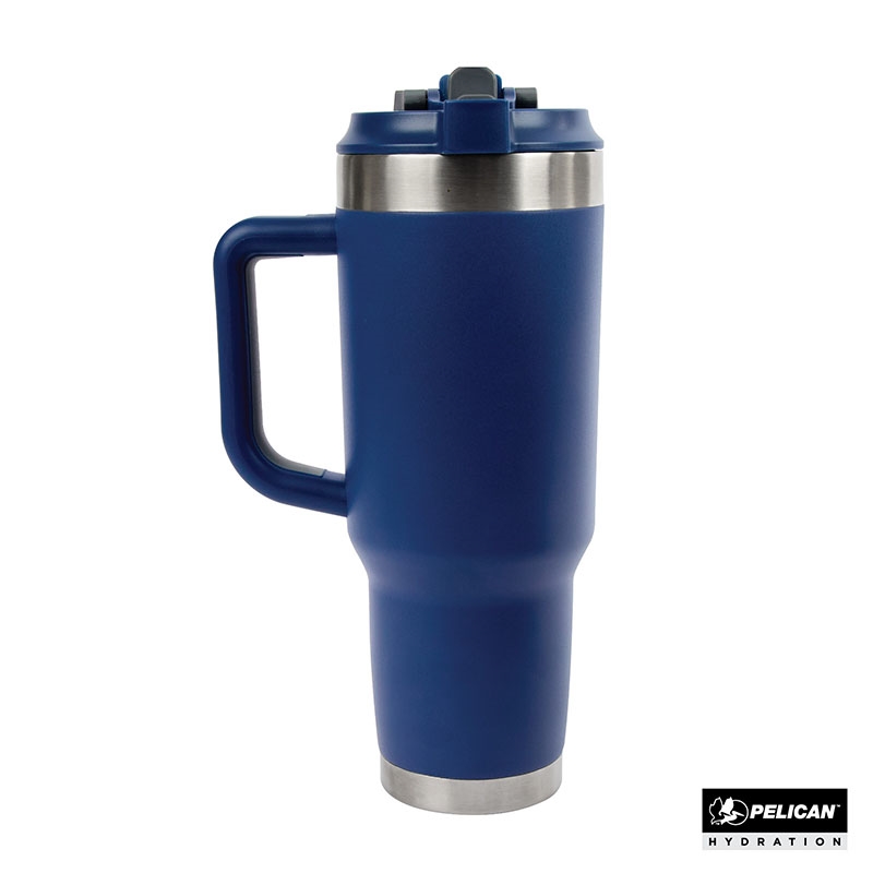 Pelican Porter™ Dual 40 oz. Dual Lid, Recycled Double Wall Stainless Steel Travel Tumbler 58
