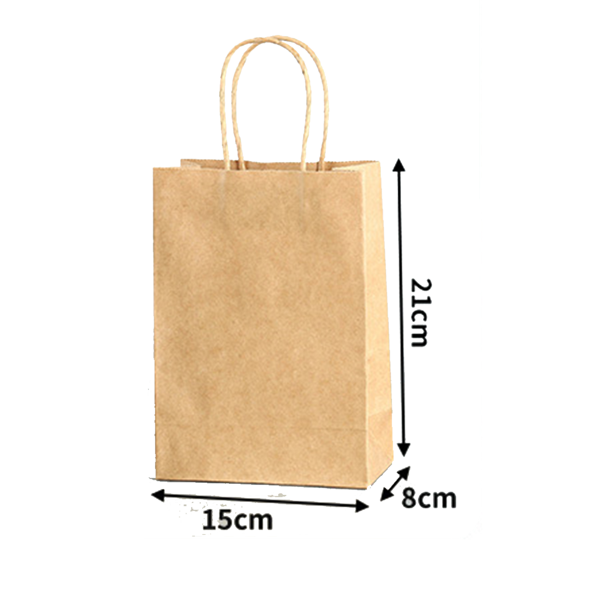 Custom Brown Paper Boutique Bag With Hand 2