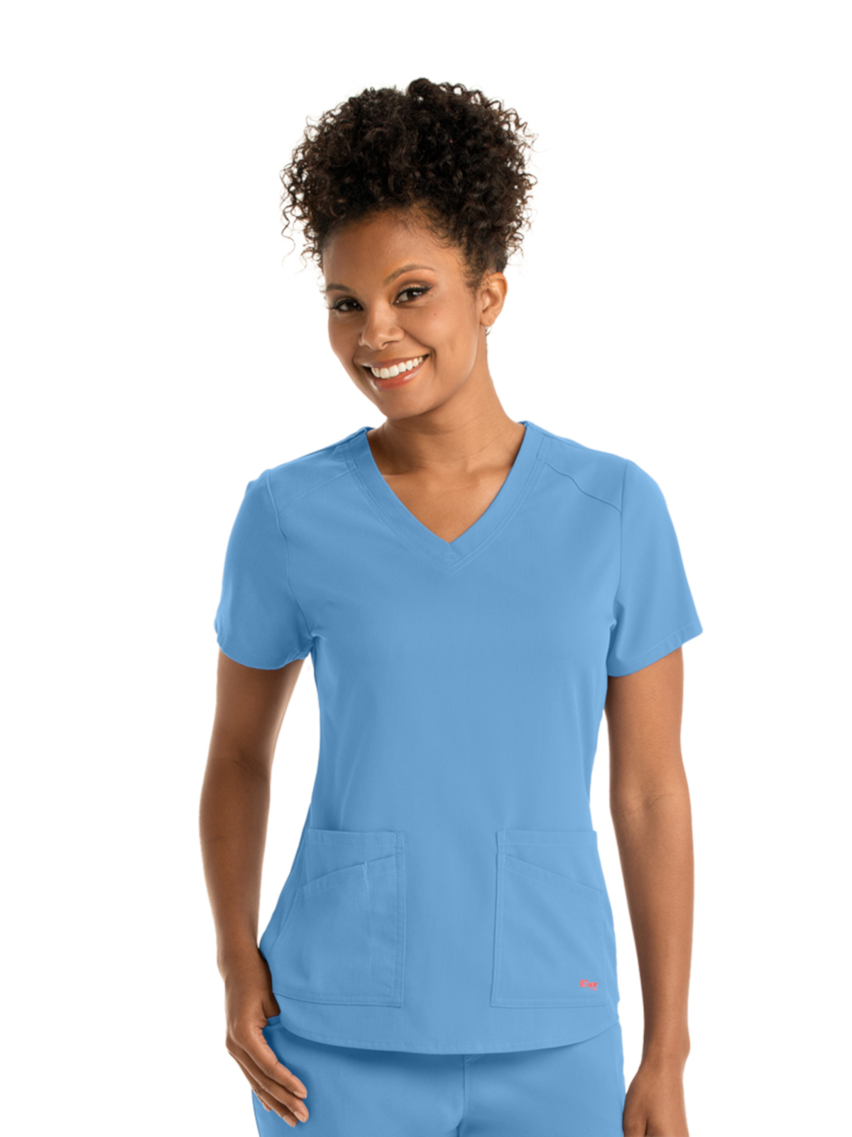 Grey's Anatomy Spandex Stretch - Women's Four-Pocket V-Neck Emma Scrub Top 50