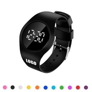 Round Sports Watch With White Digital Dial And Detachable Band 23