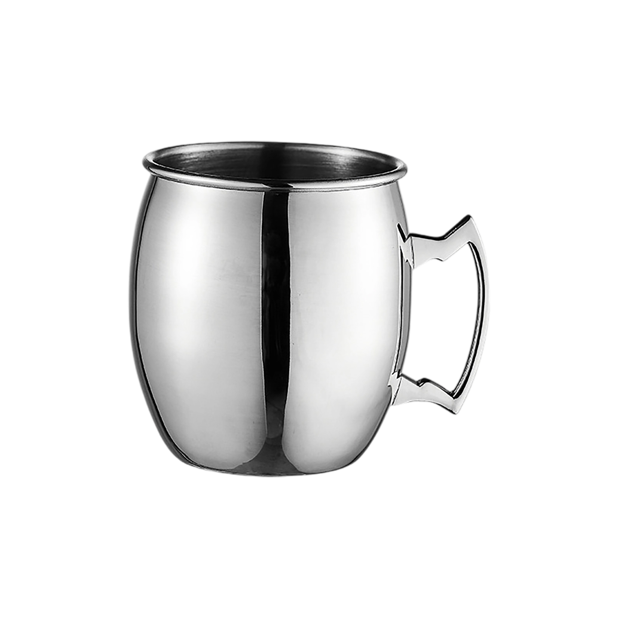 Stainless Steel Barrel Mug Mirror Finish With Handle 16 Ounce Capacity 6