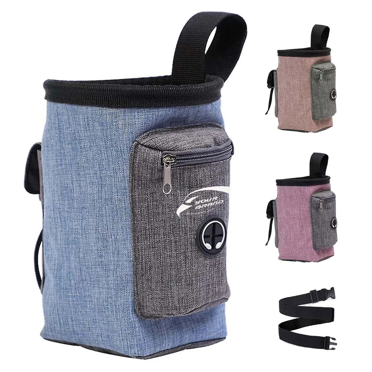 Dog Training Snack Waist Shoulder Pouch Bag 2