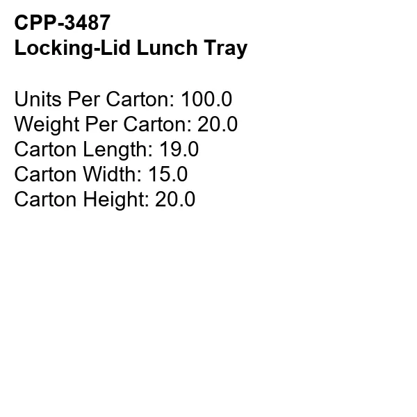 Locking-Lid Lunch Tray 6