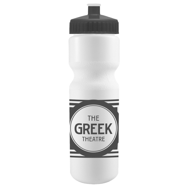 Cyclo-Cross 28oz Bike Bottle - White w/Push-Pull Lid 7