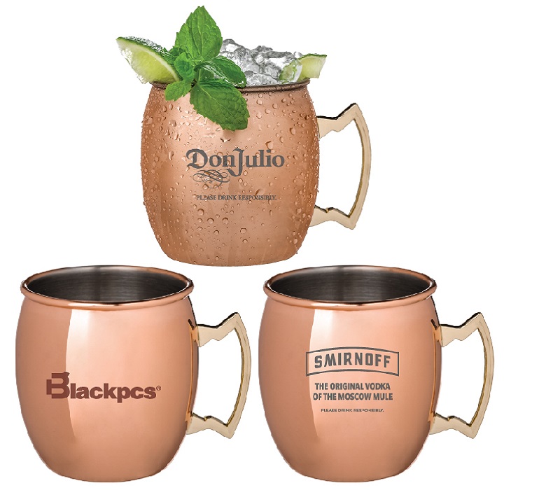 Copper Plated Stainless Steel Mug, 17 oz. 3