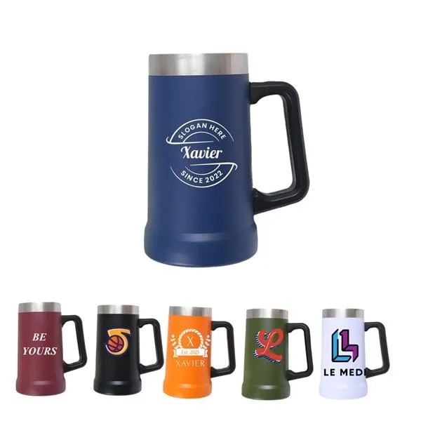 24oz Stainless Steel Beer Mug with Handle 4