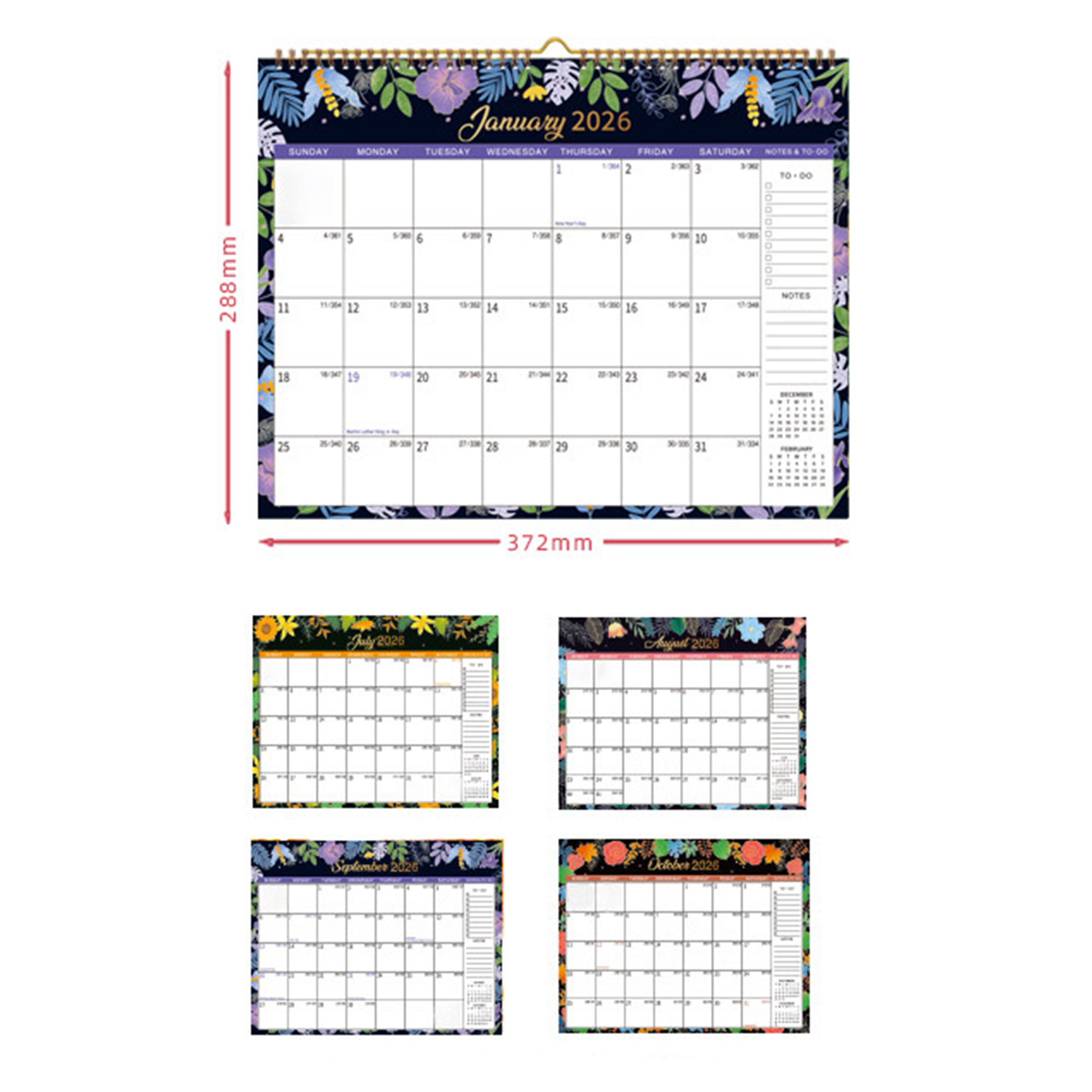 Desktop Calendar Monthly Wall Planner 4