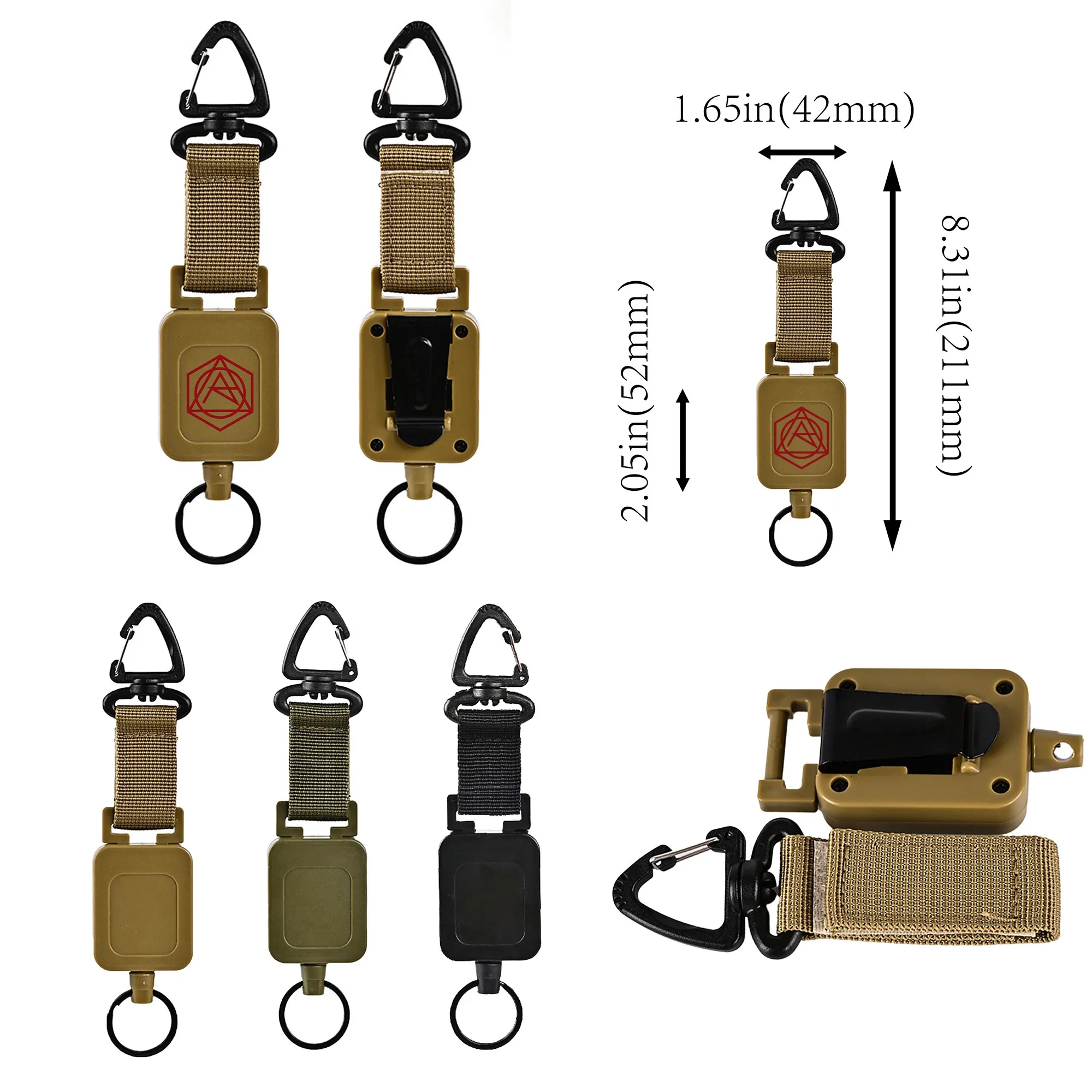 Mountaineering Retractable Key Chain 4