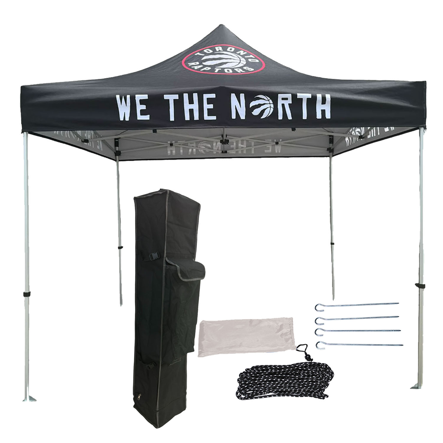 10' Premium Sublimated Tent Kit, Includes Premium 40mm Aluminum Frame, Canopy, Case, Grass Stake Kit 6